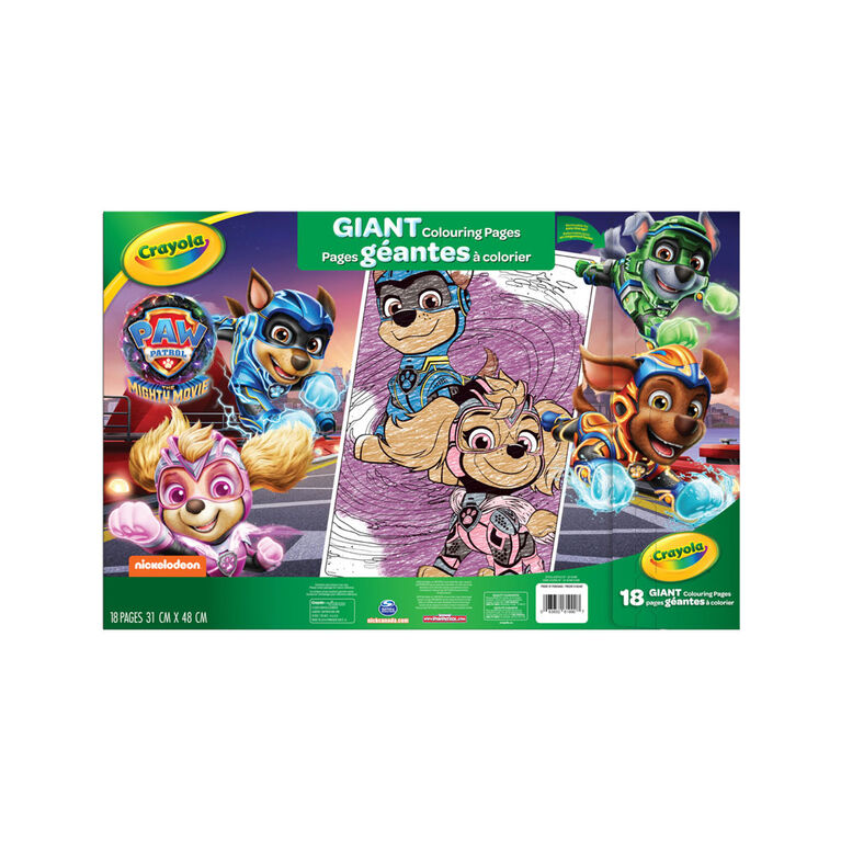 Pages à colorier géantes de Crayola, La Pat'Patrouille