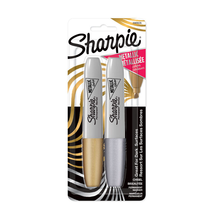 Sharpie Metallic Chisel - Gold/Silver