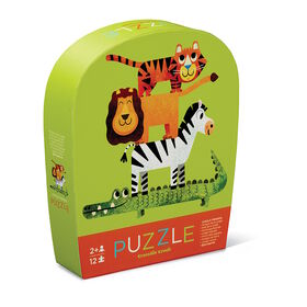 12-pc Mini Puzzle/Jungle Friends