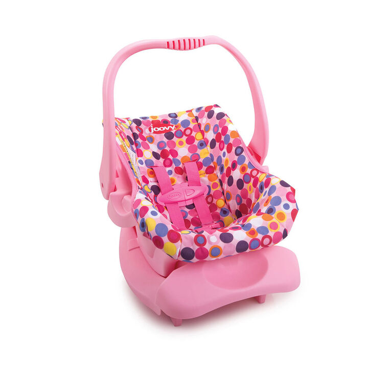 Joovy Doll Toy Infant Car Seat Pink