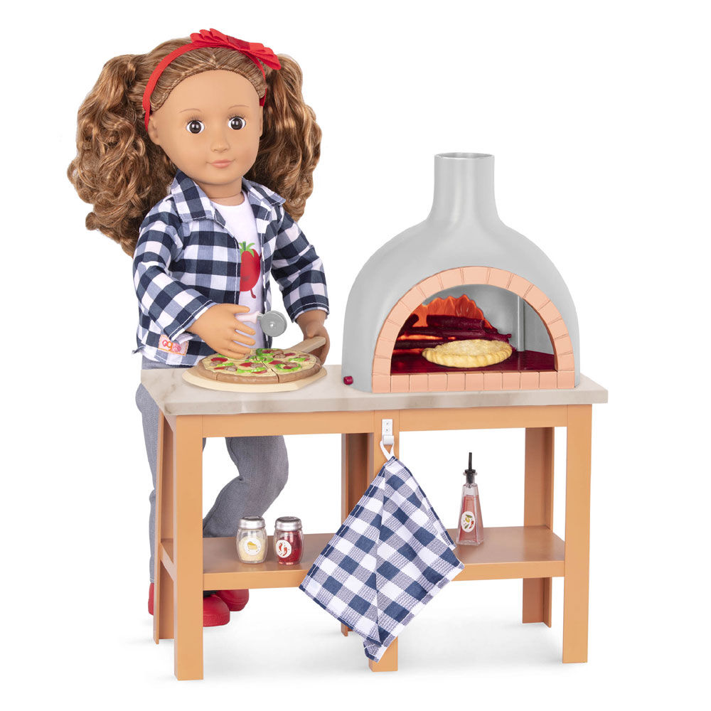Barbie pizza oven shop