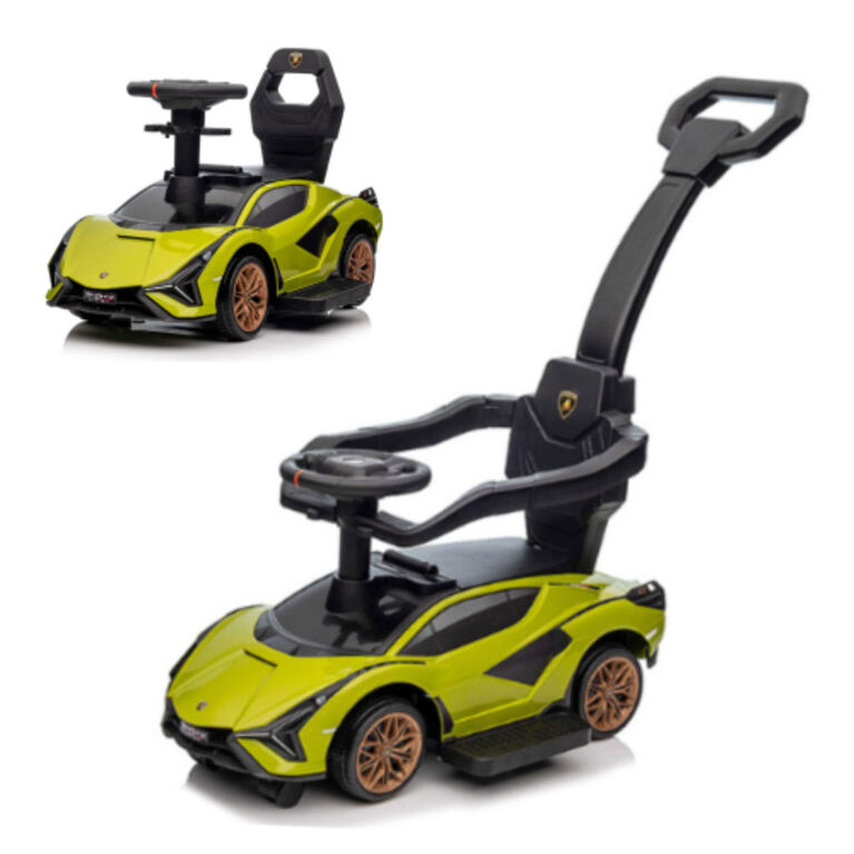 KidsVip Lamborghini Sian Pushcar / Stroller- Green - English Edition