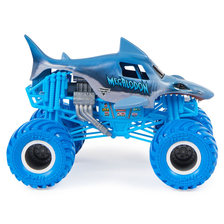 Monster Jam, Official Megalodon Monster Truck, Collector Die-Cast Vehicle, 1:24 Scale