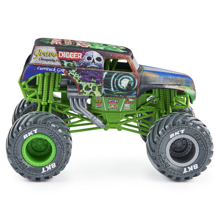 Monster Jam, Official Grave Digger Monster Truck, Collector Die-Cast Vehicle, 1:24 Scale