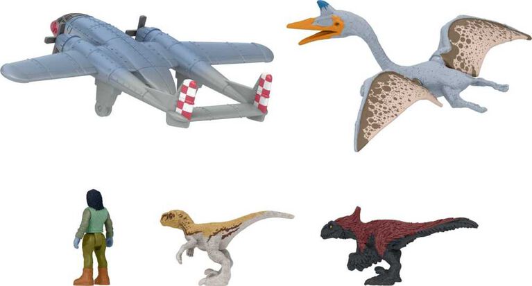 Jurassic World: Dominion Mini Figures Themed Pack of 5 Dinosaur Toys