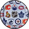 NHL Fans  9"  Plates, 8 pieces