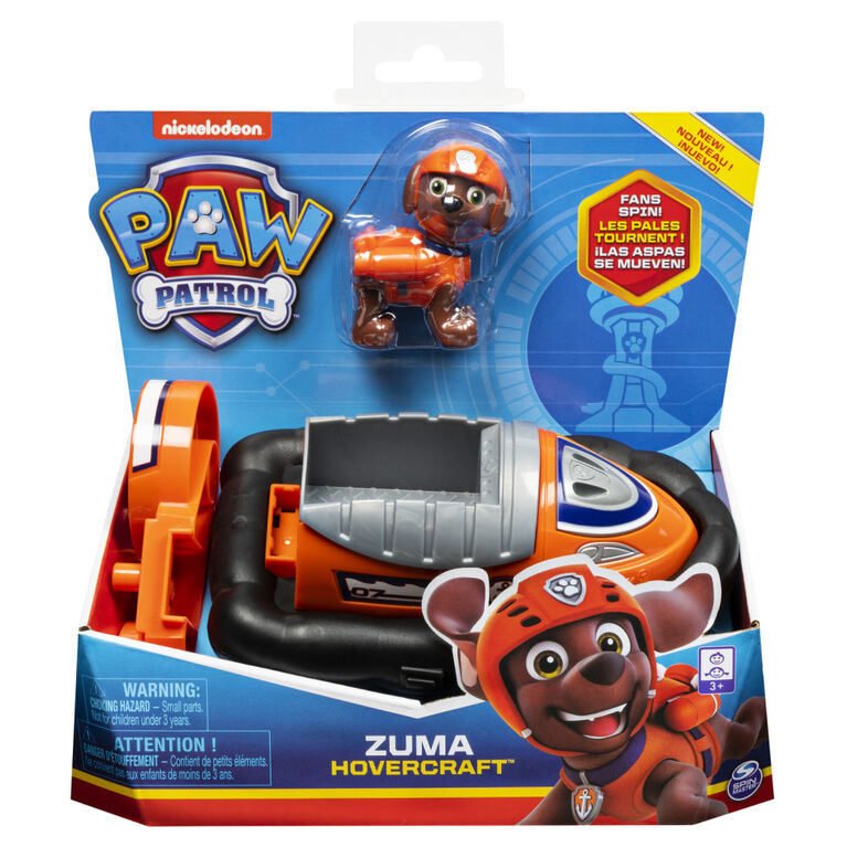 PAW Patrol, Aéroglisseur de Zuma avec figurine à collectionner