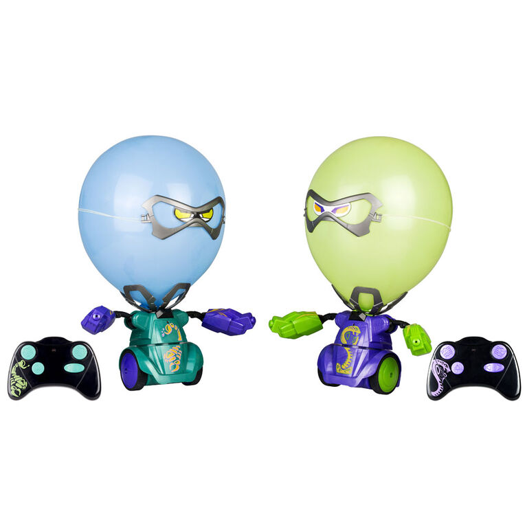 Robo Kombat Balloon Puncher  Twin Pack Purple and Green