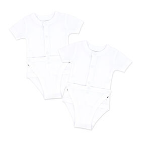 Naturelle 2 Pack Diaper Vest: White