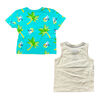 Bluey - Tropical Bluey Tee Set - Aqua / Off White - Size 3T - Toys R Us Exclusive