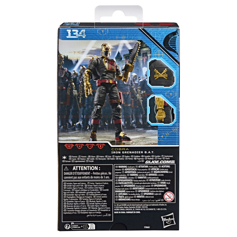 G.I. Joe Classified Series #134, Iron Grenadier B.A.T. Action Figure