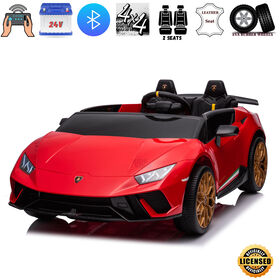 KidsVip 24V Lamborghini Huracan W/RC- Red