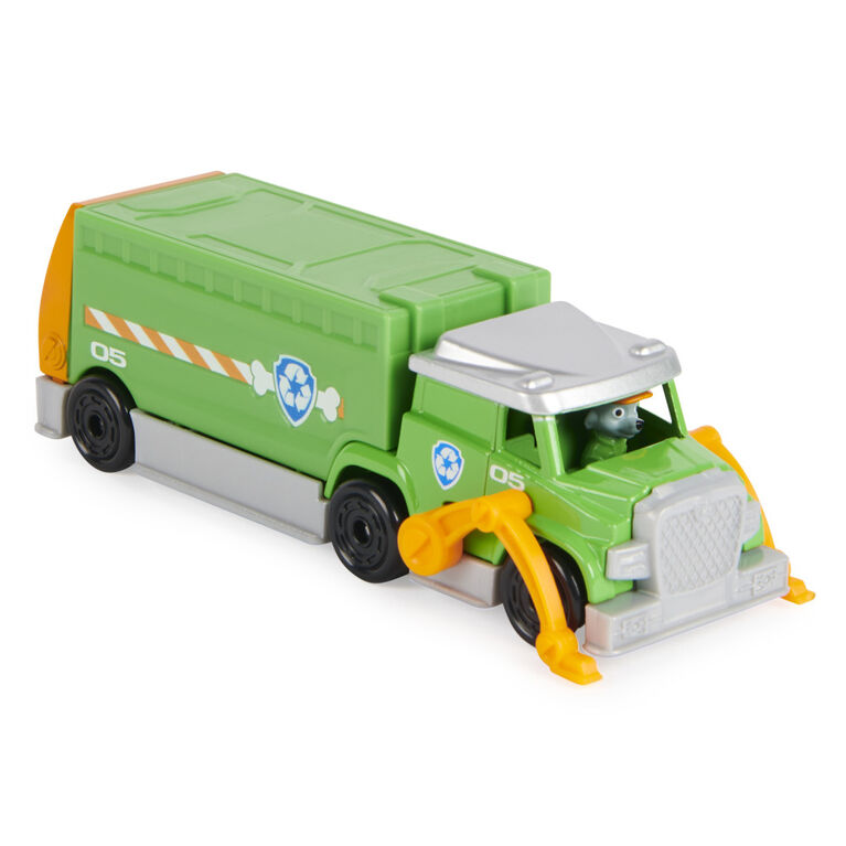 PAW Patrol, True Metal Rocky Collectible Die-Cast Toy Trucks, Big Truck Pups Series 1:55 Scale