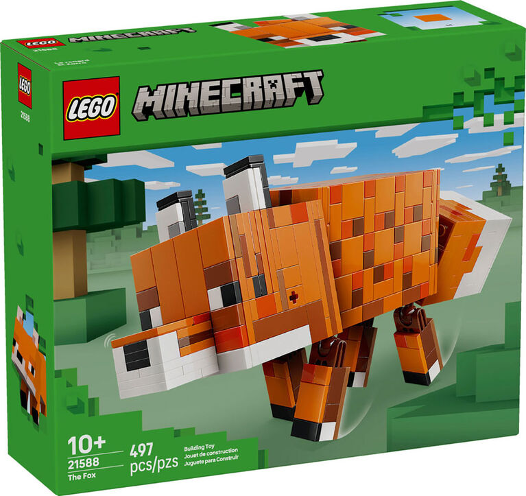 LEGO Minecraft The Fox Building Toy for Boys, Girls, & Kids, Ages 10+ - Room Decor for Gamers - 21588