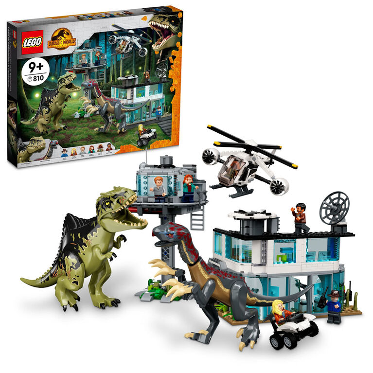 LEGO Jurassic World Giganotosaurus and Therizinosaurus Attack 76949 (658 Pieces)