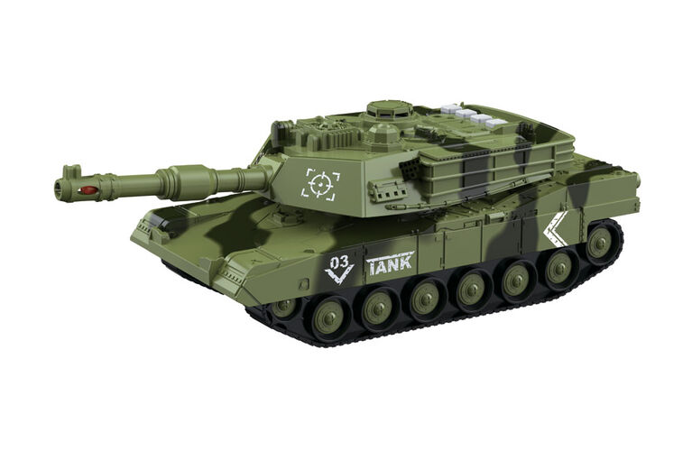 Dragon Wheels Friction Powered Military Tank