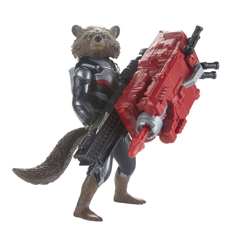 Marvel Avengers: Endgame Titan Hero Series - Figurine Rocket Raccoon avec port Titan Hero Power FX.