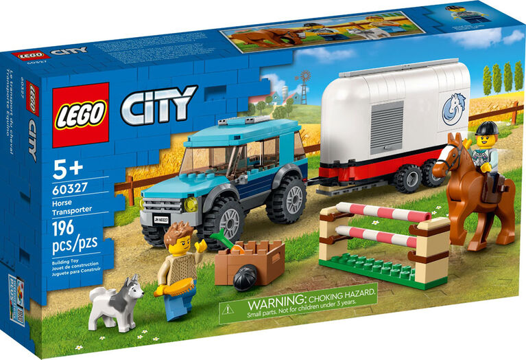 LEGO City Le transport du cheval 60327 Ensemble de construction (196 pièces)