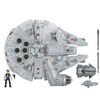 Star Wars Mission Fleet, Han Solo et Faucon Millenium, figurine de 6 cm avec véhicule