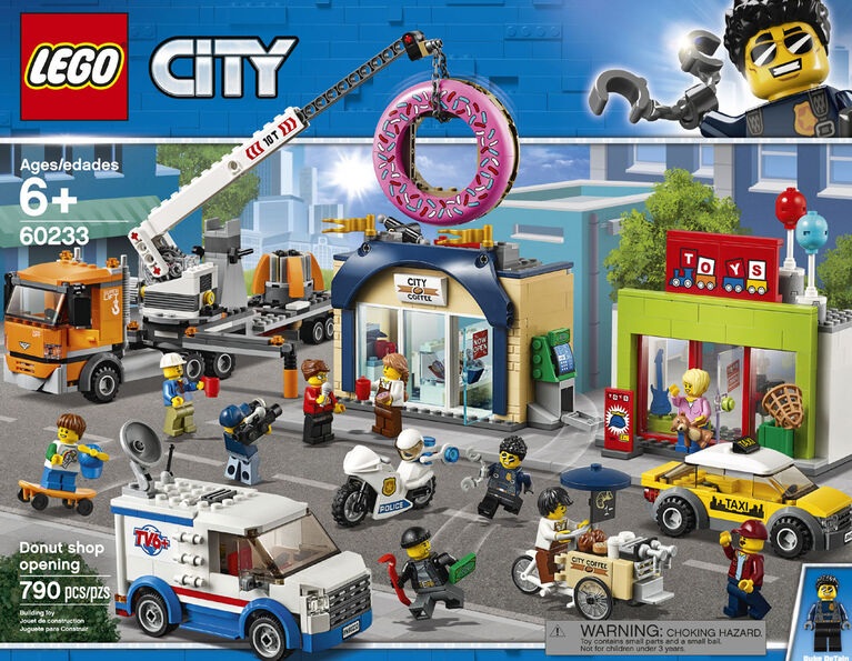Lego City Town Donut Shop Opening 60233 Toys R Us Canada