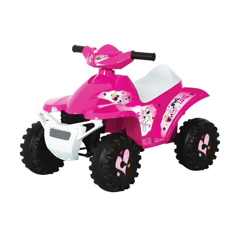 Rollplay 6V Owl Mini Quad, Pink