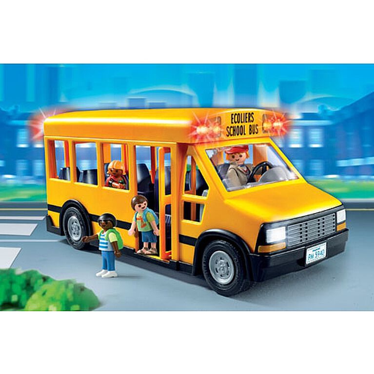 Playmobil - Autobus de transport scolaire - les motifs peuvent varier