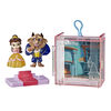 Disney Princess Perfect Pairs Belle, Fun Beauty and the Beast Unboxing Toy with 2 Dolls, Display Case and Stand