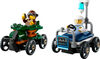 LEGO City Ensemble de course L'avion contre la voiture-lit d'hôpital, jouet de caisses à savon pour les 5 ans et plus 60459