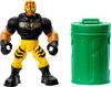 WWE Knuckle Crunchers Rey Mysterio Action Figure & Accessories, Bone-Crunching Movement, 3.25-inch