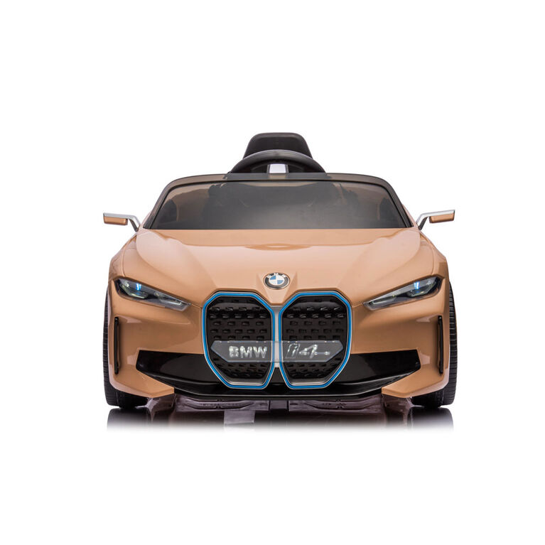 KidsVip 12V Licensed BMW i4 W/ RC- Camel