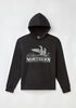 Northern Reflections Adult Waving Loon Hoodie Black