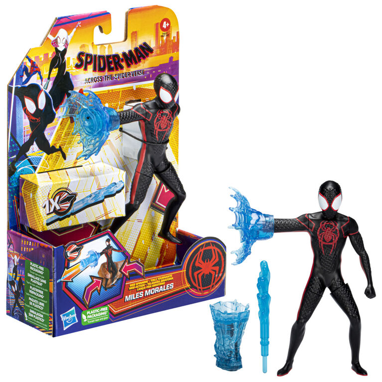 Marvel Spider-Man: Across the Spider-Verse Web Spinning Miles Morales Toy, 6-Inch-Scale Deluxe Action Figure