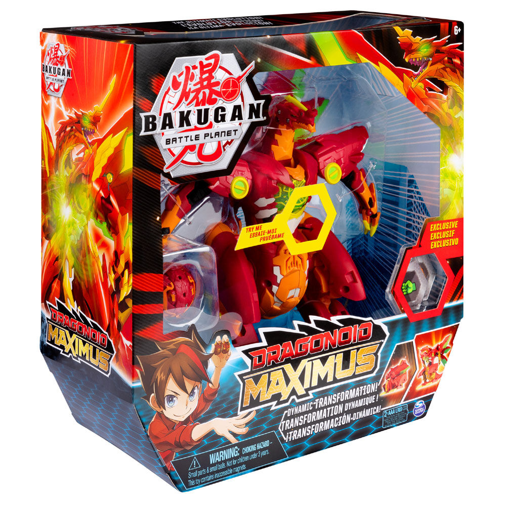 Bakugan Dragonoid Maximus 8 Inch Transforming Figure with Lights