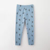 2-3 ans legging en coton biologique - imprimé bleu pâle