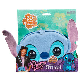 Purse Pets, Disney Stitch Animal et sac &agrave; main interactif avec plus de 30 effets sonores et r&eacute;actions, sac &agrave; bandouli&egrave;re