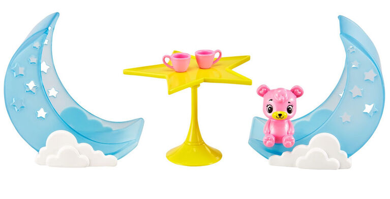 ​Barbie Dreamtopia Chelsea Princess Doll & Fairytale Sleepover Playset with Loft Bed, Swing, Moon Chairs & Unicorn Rocking Horse
