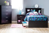 Fusion 6-Drawer Double Dresser- Pure Black