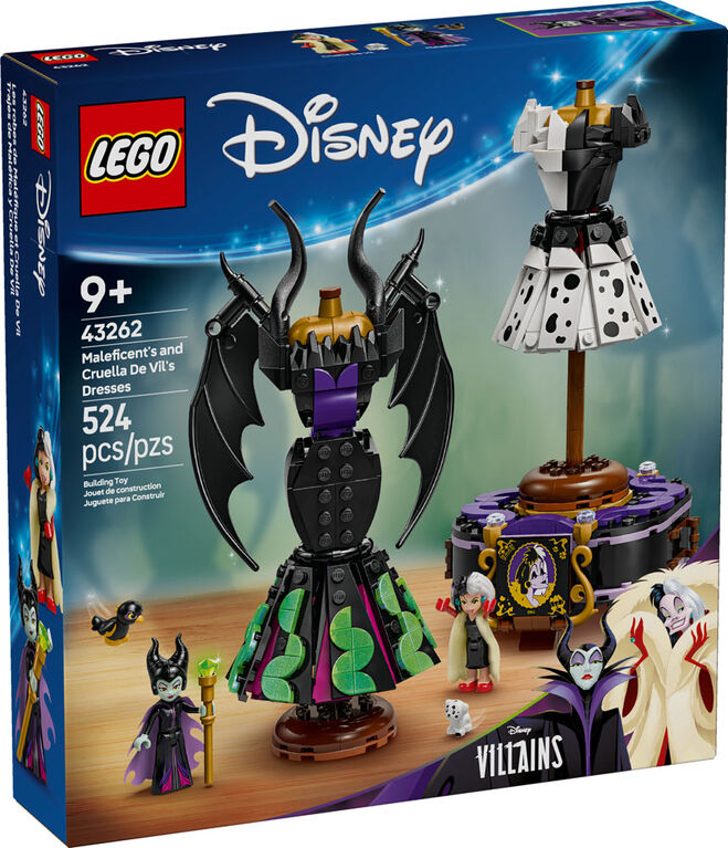 LEGO Disney Villains Maleficent's and Cruella De Vil's Dresses Kids Toy for Kids Ages 9+ - 43262
