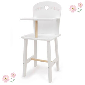 Chaise haute en bois pour poupée, Little Flora - Notre exclusivité