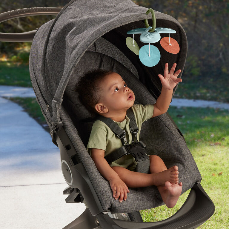 Fisher-Price Simply Senses Newborn Gym Baby Activity Mat with 6 Sensory Toys