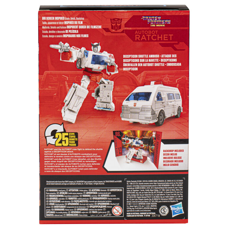 Transformers Studio Series Voyager The Transformers: The Movie 86-23 Autobot Ratchet 6.5 Inch Action Figure