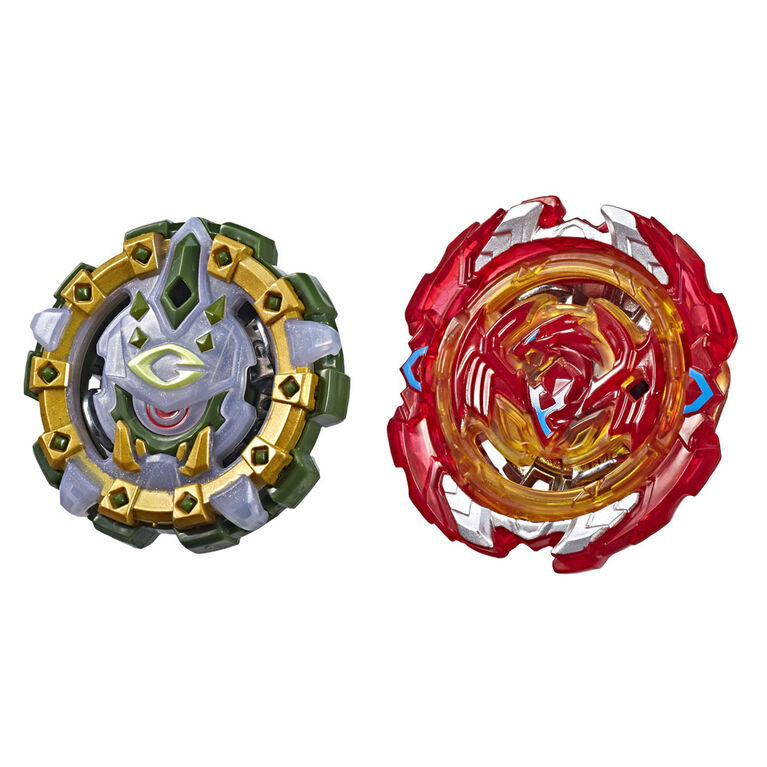 Beyblade Burst Duo Turbo Slingshock Phoenix P4 et Cyclops C4