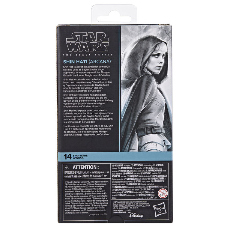 Star Wars The Black Series Shin Hati (Arcana), Star Wars: Ahsoka Collectible 6 Inch Action Figure