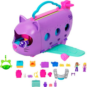 Polly Pocket-Avion Chaton Transformable-Coffret avec 2mini-figurines