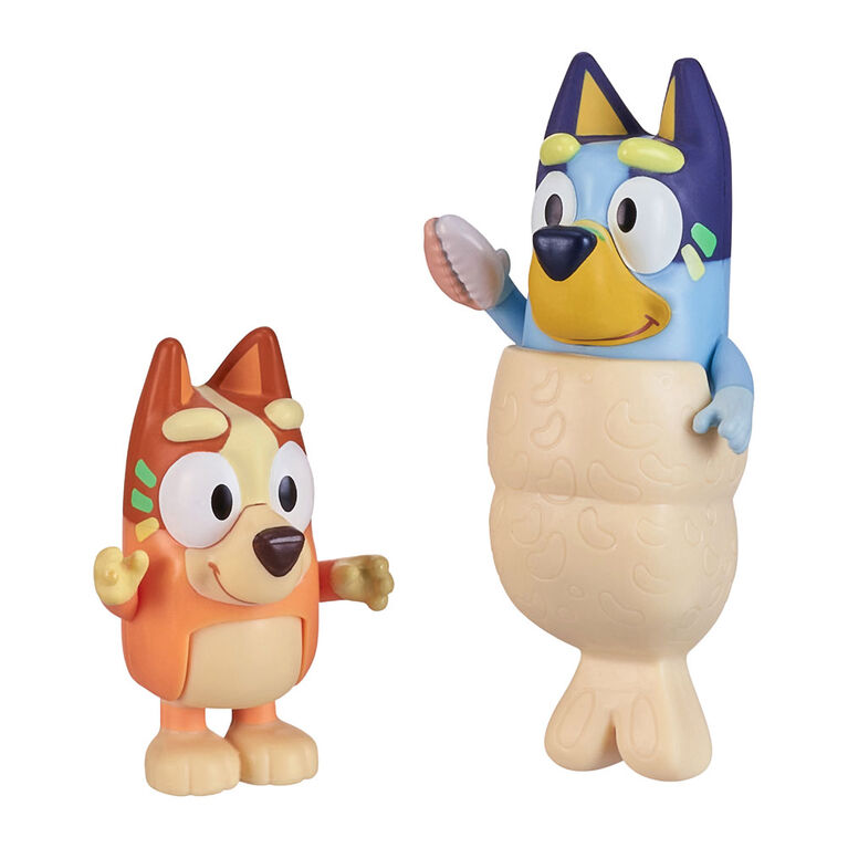 Bluey Beach Figure 2Pack Mermaid