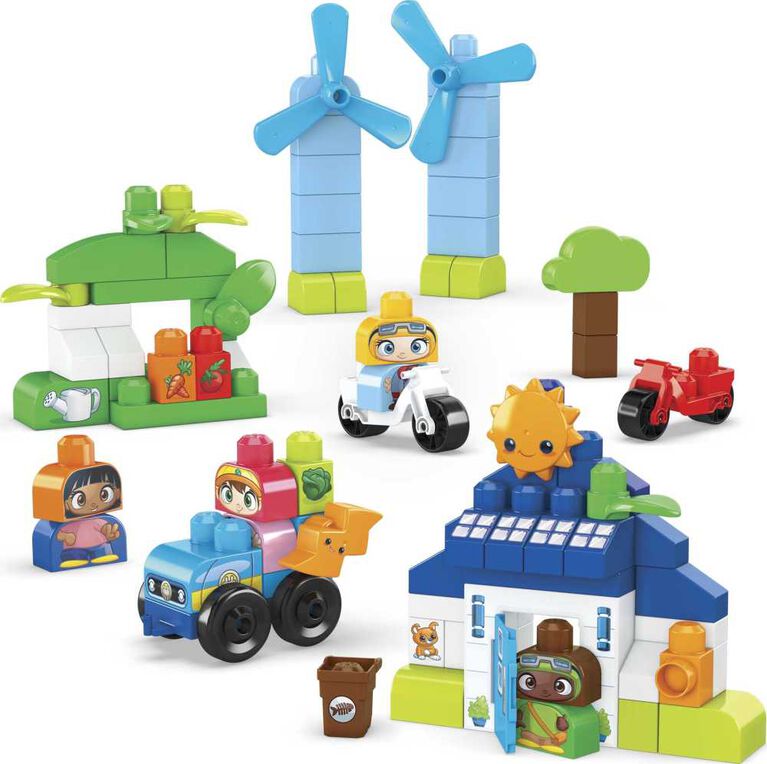 Mega Bloks Green Town Build and Learn Eco House