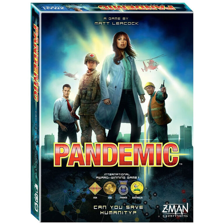 Jeu Pandemic - Édition anglaise