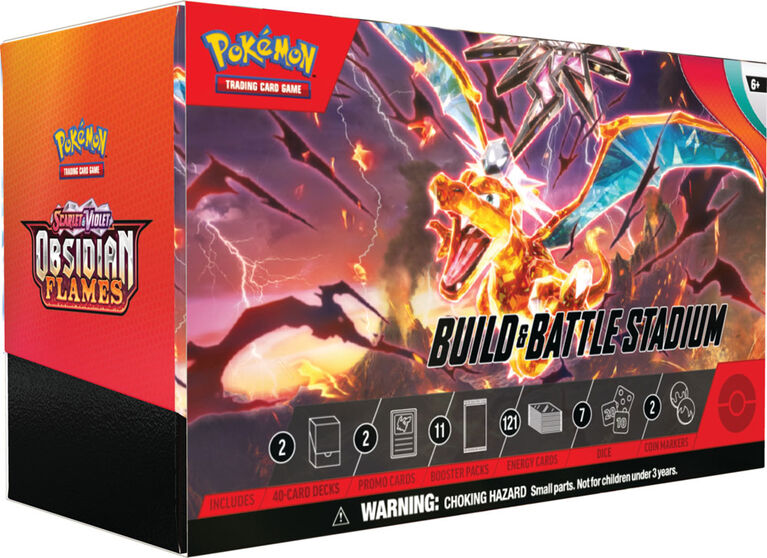 Construction et Combat Stadium Pokémon Écarlate et Violet " Flammes Obsidiennes " - Édition anglaise