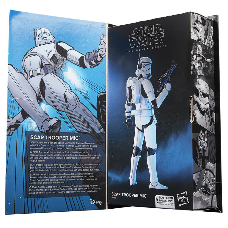 Star Wars The Black Series, SCAR Trooper Mic, figurine de collection de 15 cm inspirée des publications Star Wars