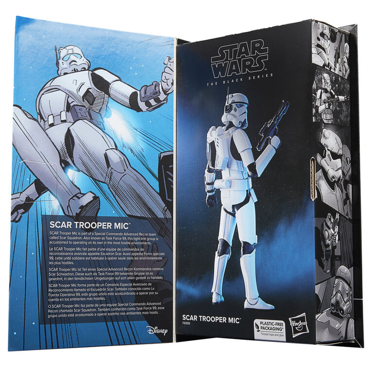 Star Wars The Black Series SCAR Trooper Mic, Star Wars Publishing Collectible 6-Inch Action Figures